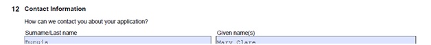 Citizenship Certificate Application Form Page 7 Middle