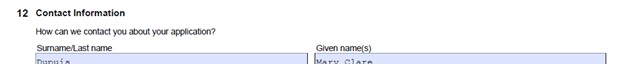 Citizenship Certificate Application Form Page 7 Middle