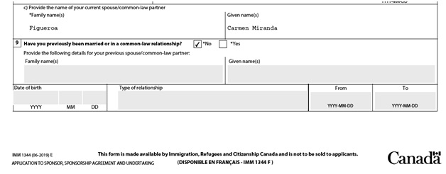 Application to Sponsor, Sponsorship Agreement and Undertaking Page 1 Bottom: Sponsor Details continued