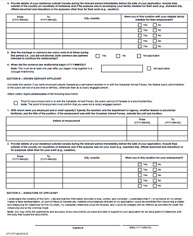 IRCC Residence Calculator for Citizenship