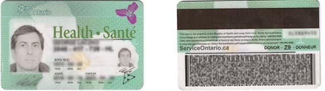 Ontario Health Card