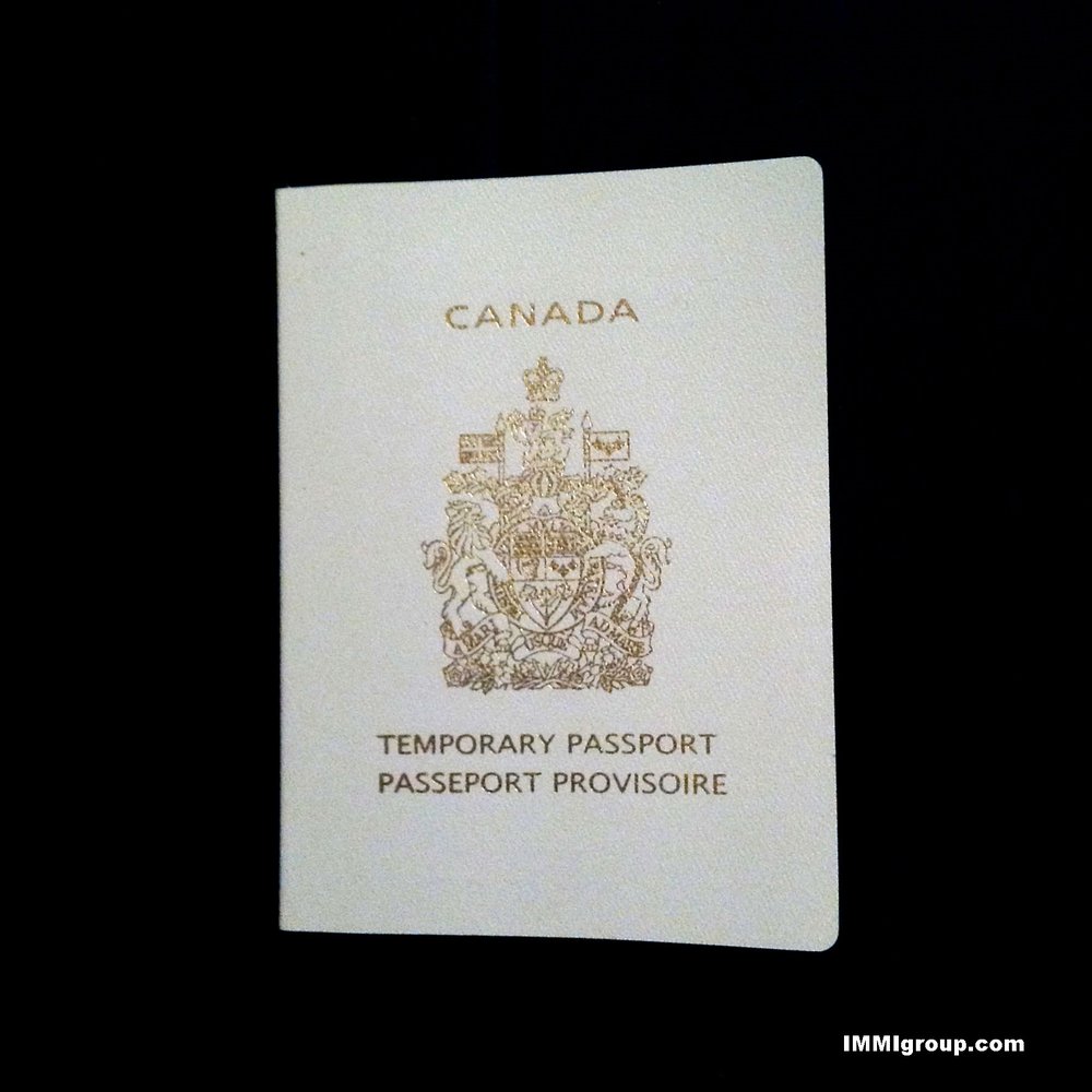 Canadian Temporary Passport