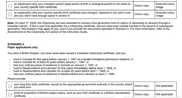 CIT 0014 Document Checklist Page 3 Bottom