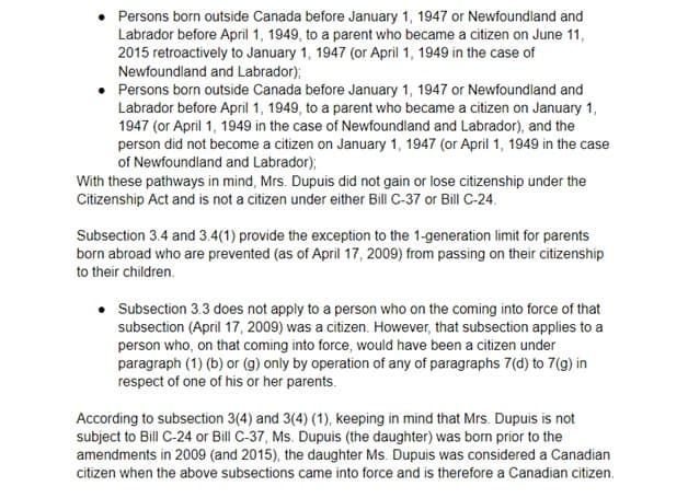 Citizenship certificate letter of explanation page 2 top