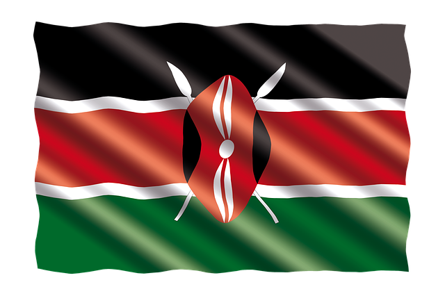 Kenyan Flag via https://pixabay.com/en/international-flag-kenya-2657227/