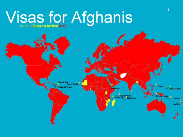 Visa options for Afghanis