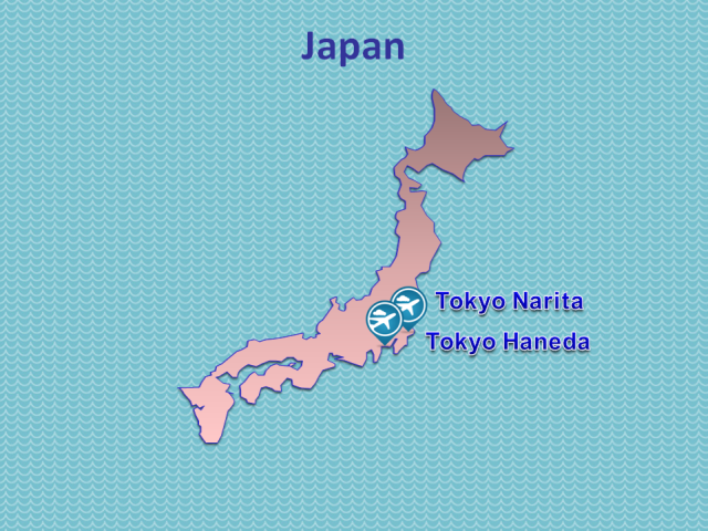 TWOV Participating Airports in Japan