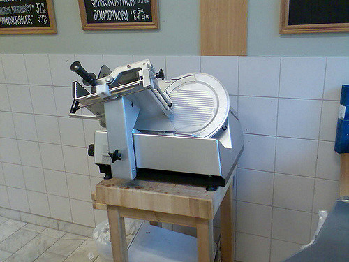 Meat Slicer by Olle Jonsson, via https://www.flickr.com/photos/olleolleolle/3098153410/