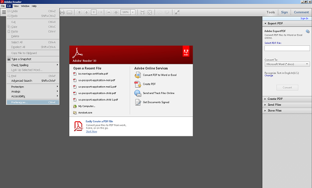 Edit Java Script Preferences in Adobe Reader