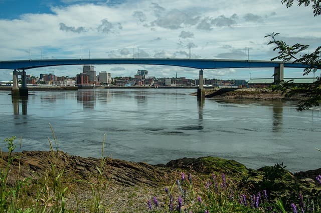 Saint John via https://pixabay.com/photos/saint-john-water-harbour-bridge-3556952/