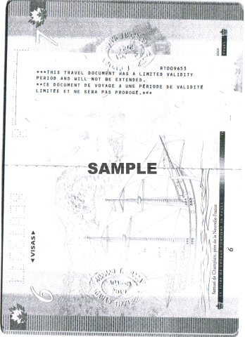 Canadian Refugee Travel Document, restrictions