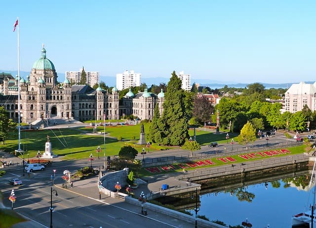 Victoria from https://pixabay.com/en/british-columbia-parliament-victoria-481846/