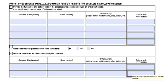 Completed VOS Form Part 6