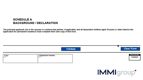 IMM 0008DEP personal details