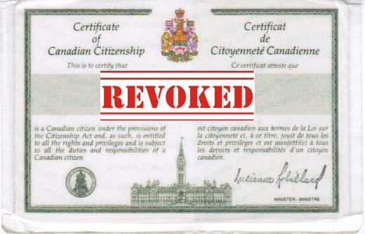 Revoked Citizenship Card