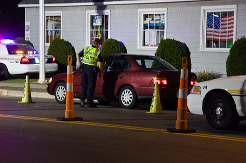 Roadside checkpoint in New Haven, CT