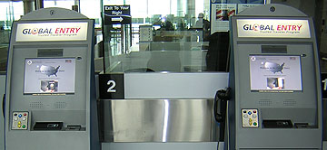 Global Entry Kiosks at an airport via https://commons.wikimedia.org/wiki/File:Global_Entry_Kiosk.jpg