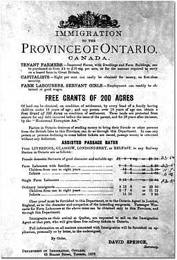 Ontario Immigration Poster via https://commons.wikimedia.org/wiki/File:Ontario_Immigration_Poster.jpg?uselang=en-gb