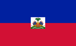 Flag of Haiti By (colours and size changes of the now deletied versions) Madden, Vzb83, Denelson83, Chanheigeorge, Zscout370 and Nightstallion Coat of arms :Lokal_Profil and Myriam Thyes [Public domain], via Wikimedia Commons