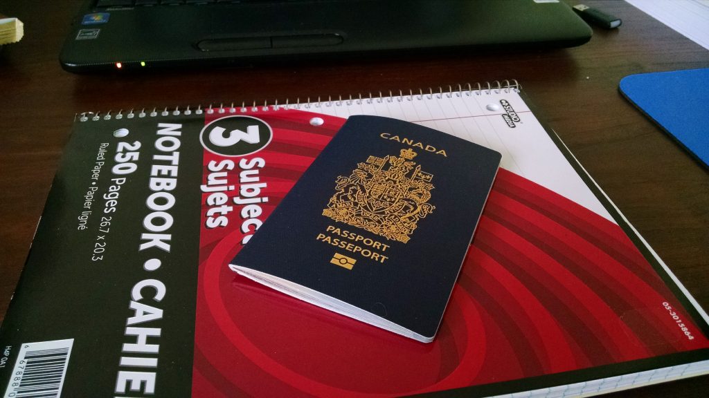Canadian Passport used by permission