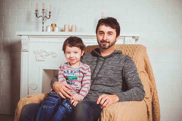 Father and Son via https://pixabay.com/en/family-photoshoot-armchair-dad-2972207/