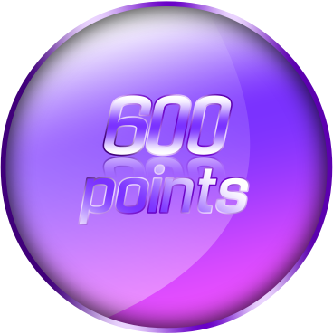 600 Points by https://www.deviantart.com/theredcrown/art/600-Points-Coin-571760337