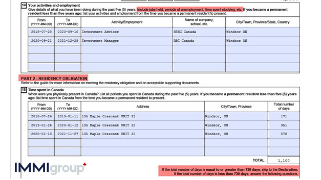 travel document application checklist