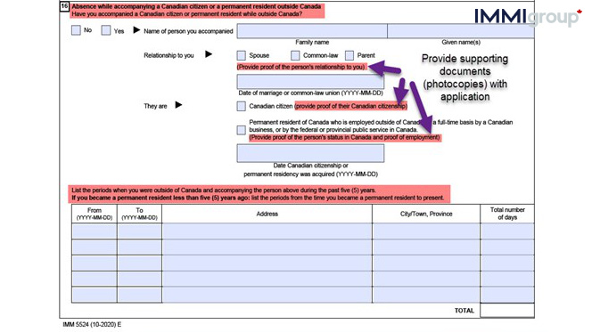 travel document application checklist