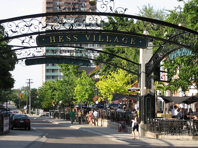 Hess Village By Nhl4hamilton (Rick Cordeiro) (Own work) [Public domain], via Wikimedia Commons