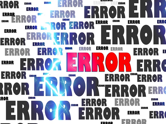 Error via https://pixabay.com/en/error-crash-problem-failure-63628/