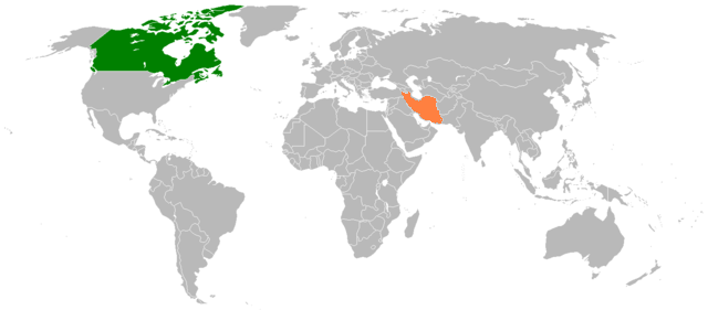 Canada and Iran By Alborzagros (Own work) [CC BY-SA 4.0 (https://creativecommons.org/licenses/by-sa/4.0)], via Wikimedia Commons