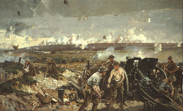 Battle of Vimy Ridge After Richard Jack [Public domain or Public domain], via Wikimedia Commons
