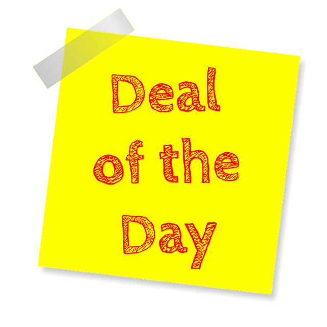 Deal of the day via https://pixabay.com/en/deal-of-the-day-deal-sale-special-1438905/q