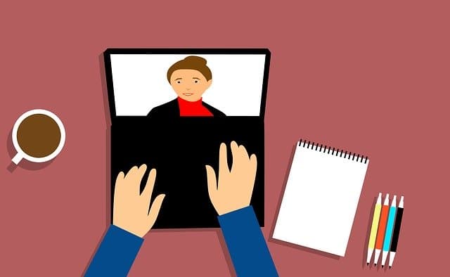 Video Conferencing via https://pixabay.com/illustrations/webinar-conferencing-video-beverage-3199164/