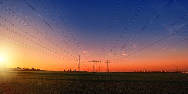 Electricity poles https://pixabay.com/photos/electricity-power-poles-power-lines-3442835/