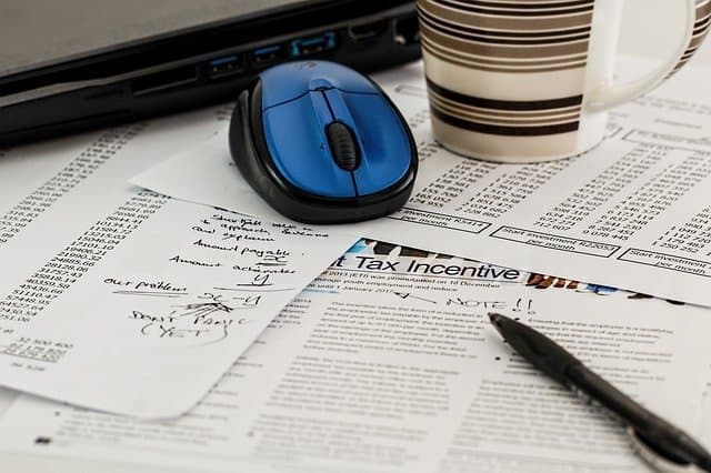 Taxes via https://pixabay.com/photos/tax-forms-income-business-468440/